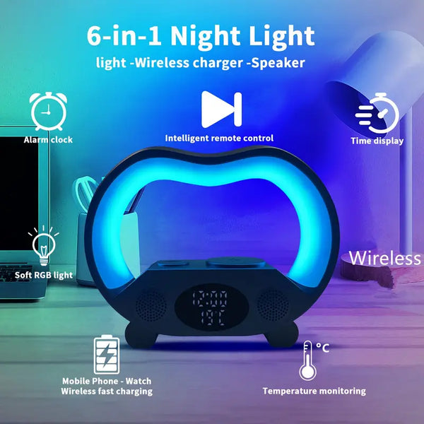 6-in-1 Wireless Charging Night Light